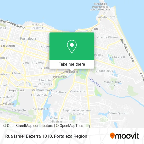 Rua Israel Bezerra 1010 map