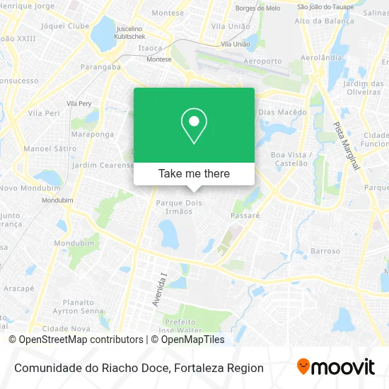 Comunidade do Riacho Doce map