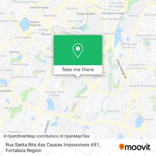 Rua Santa Rita das Causas Impossíveis 691 map