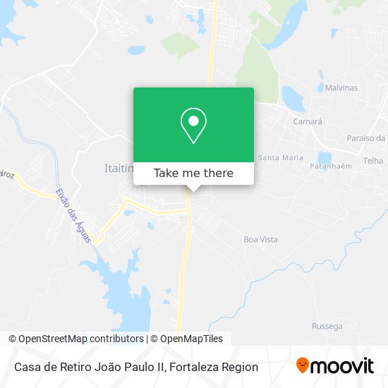 Casa de Retiro João Paulo II map