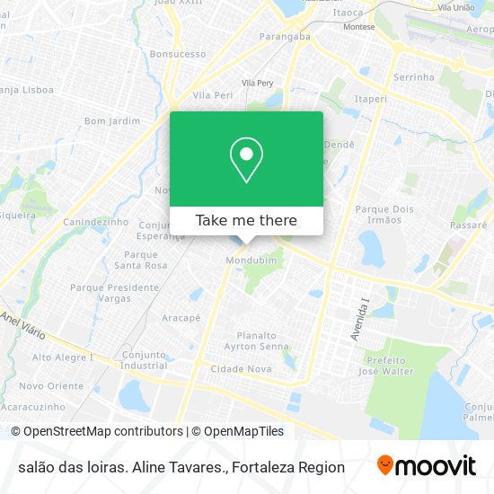 salão das loiras. Aline Tavares. map