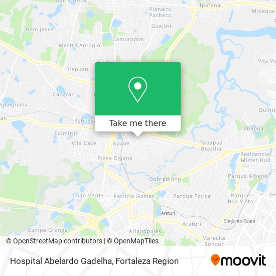 Hospital Abelardo Gadelha map