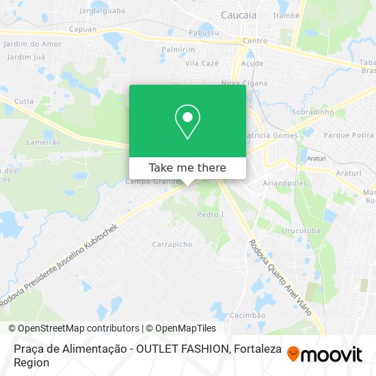 Mapa Praça de Alimentação - OUTLET FASHION