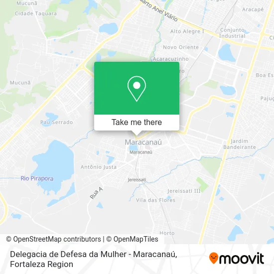Delegacia de Defesa da Mulher - Maracanaú map