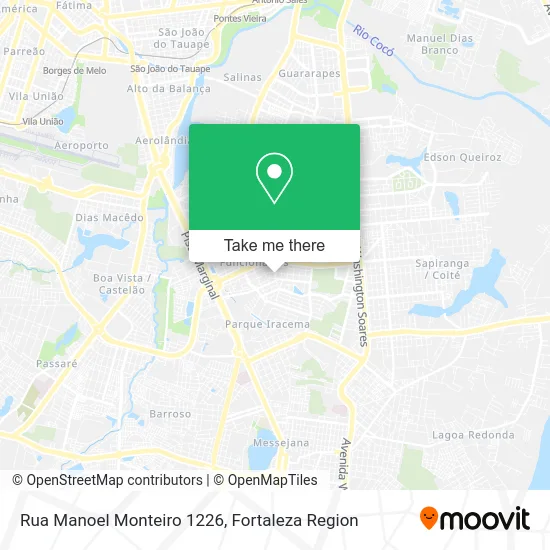 Rua Manoel Monteiro 1226 map