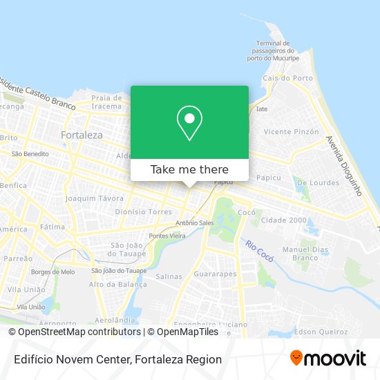 Edifício Novem Center map