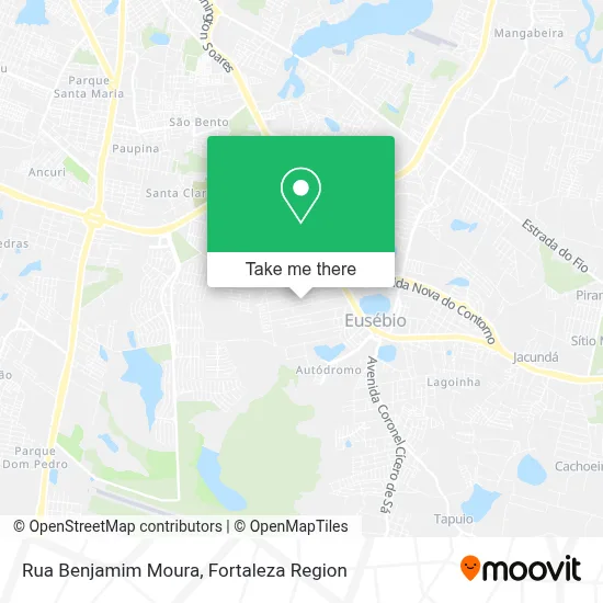 Rua Benjamim Moura map