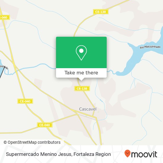 Supermercado Menino Jesus map