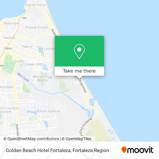 Golden Beach Hotel Fortaleza map