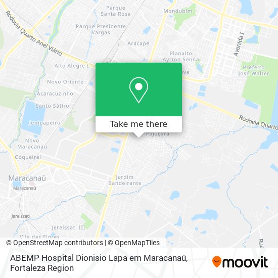 Mapa ABEMP Hospital Dionisio Lapa em Maracanaú