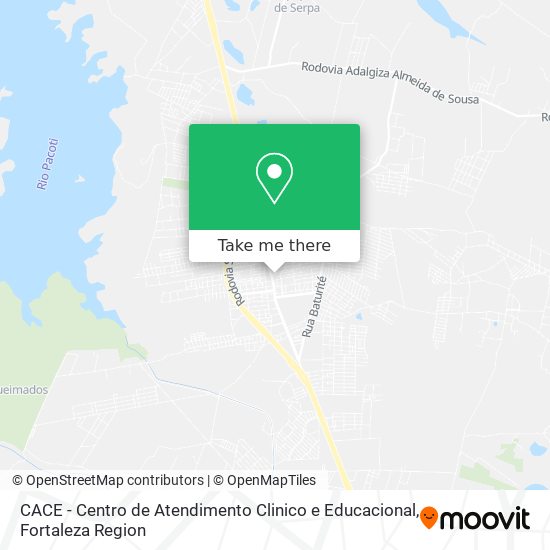 CACE - Centro de Atendimento Clinico e Educacional map