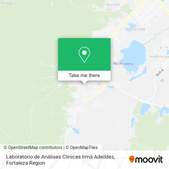 Laboratório de Análises Clínicas Irmã Adeildes map