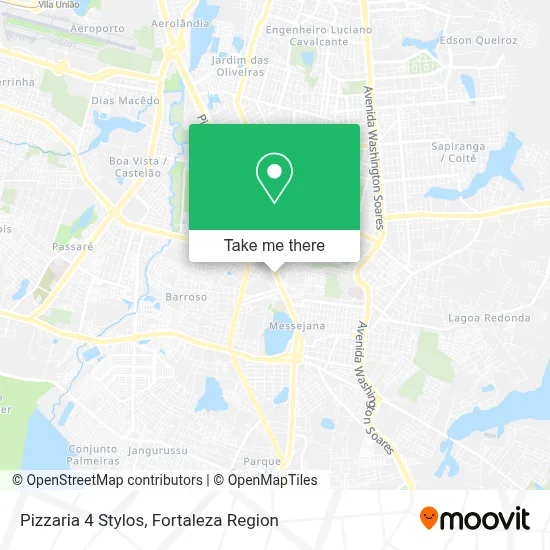 Pizzaria 4 Stylos map