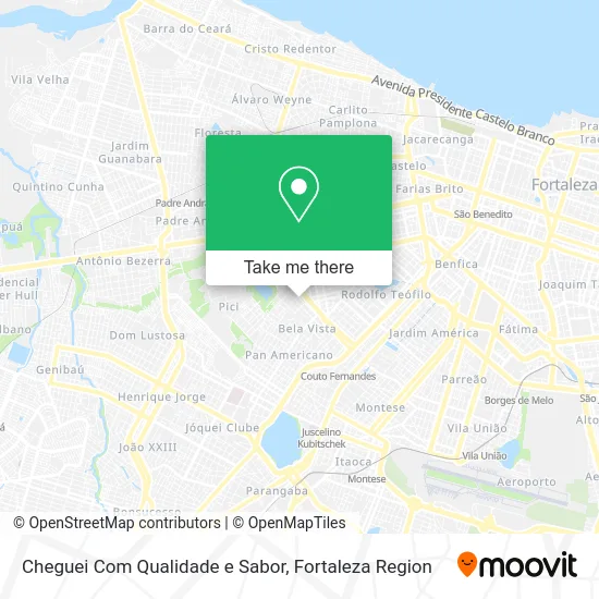 Cheguei Com Qualidade e Sabor map