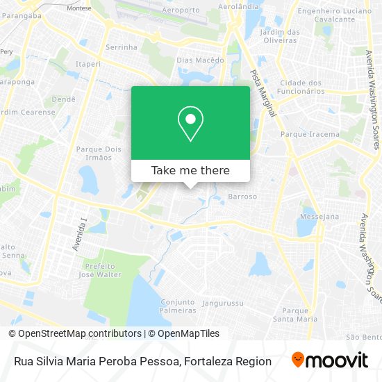 Mapa Rua Silvia Maria Peroba Pessoa