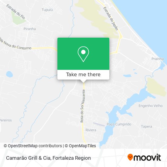 Mapa Camarão Grill & Cia