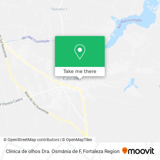 Clínica de olhos Dra. Osmânia de F map