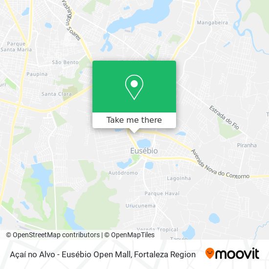 Açaí no Alvo - Eusébio Open Mall map