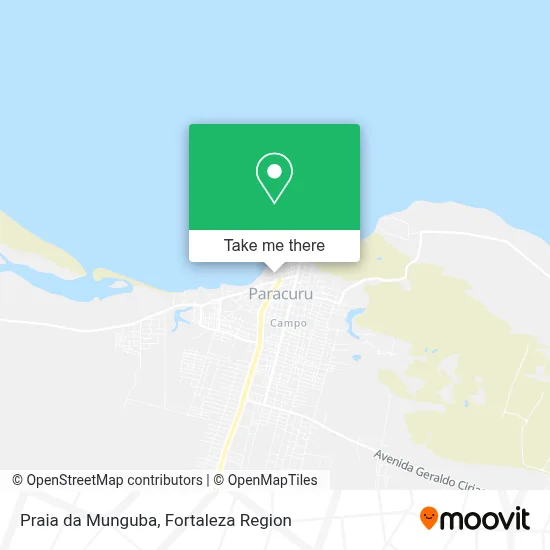Praia da Munguba map