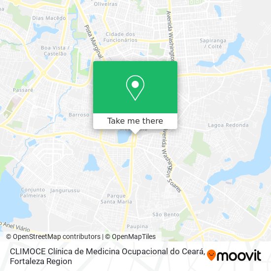 Mapa CLIMOCE Clínica de Medicina Ocupacional do Ceará