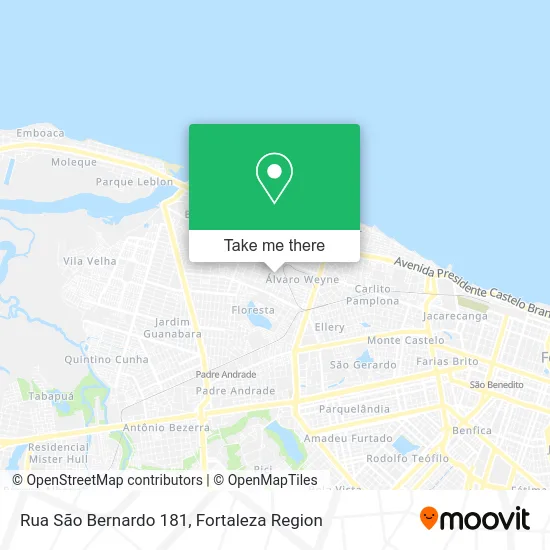 Rua São Bernardo 181 map