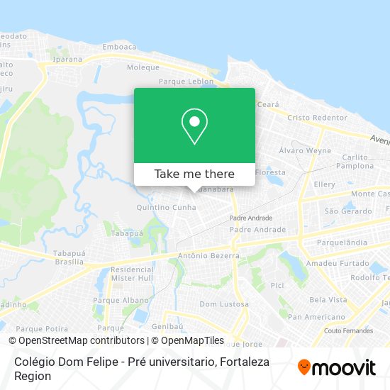 Colégio Dom Felipe - Pré universitario map