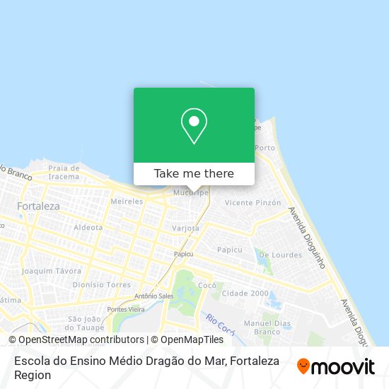 Mapa Escola do Ensino Médio Dragão do Mar