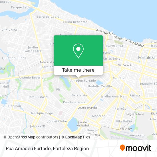 Mapa Rua Amadeu Furtado