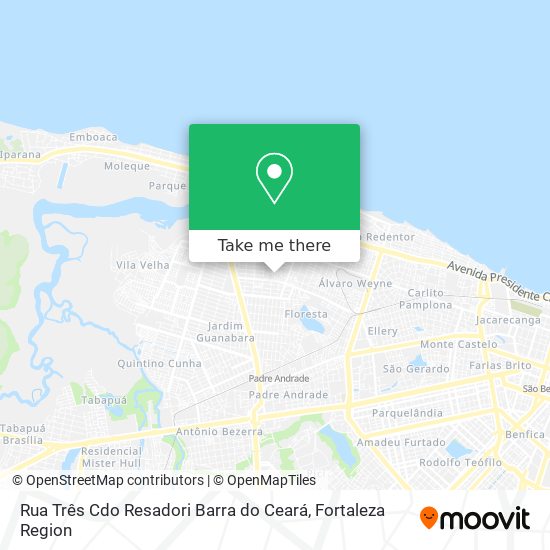 Mapa Rua Três Cdo Resadori Barra do Ceará