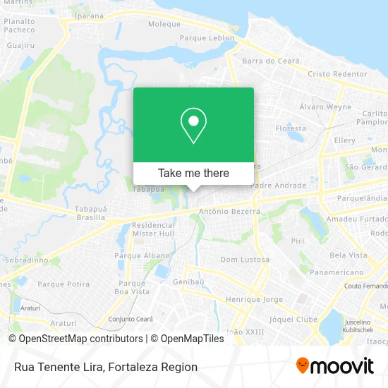 Rua Tenente Lira map