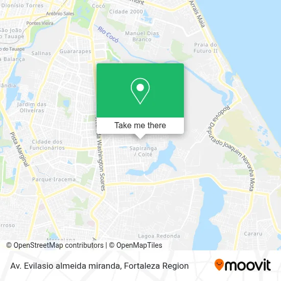 Av. Evilasio almeida miranda map
