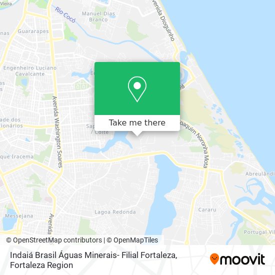 Mapa Indaiá Brasil Águas Minerais- Filial Fortaleza