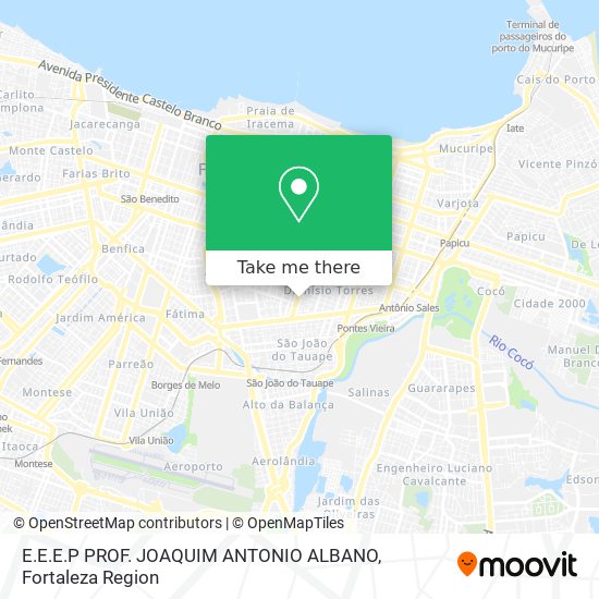 Mapa E.E.E.P PROF. JOAQUIM ANTONIO ALBANO