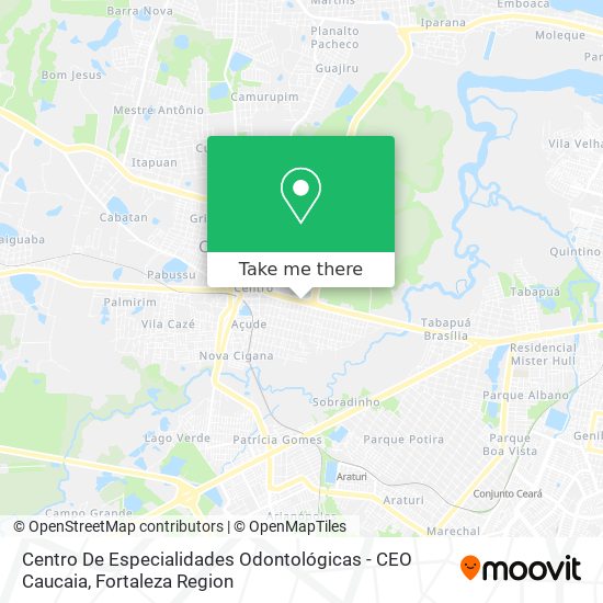 Mapa Centro De Especialidades Odontológicas - CEO Caucaia