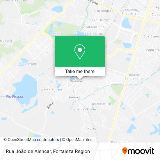 Rua João de Alençar map