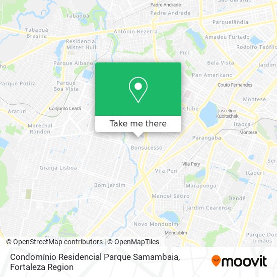 Condomínio Residencial Parque Samambaia map