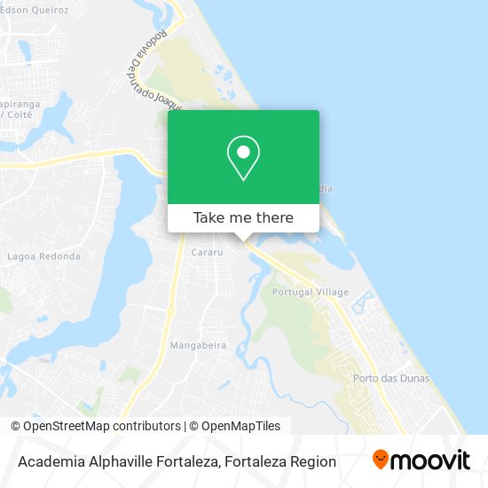 Mapa Academia Alphaville Fortaleza