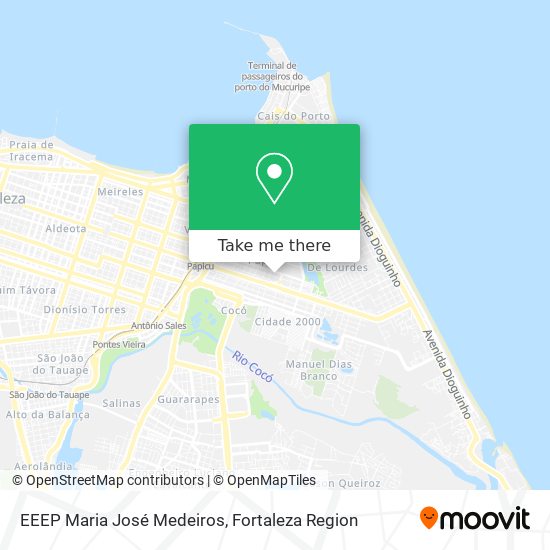 EEEP Maria José Medeiros map