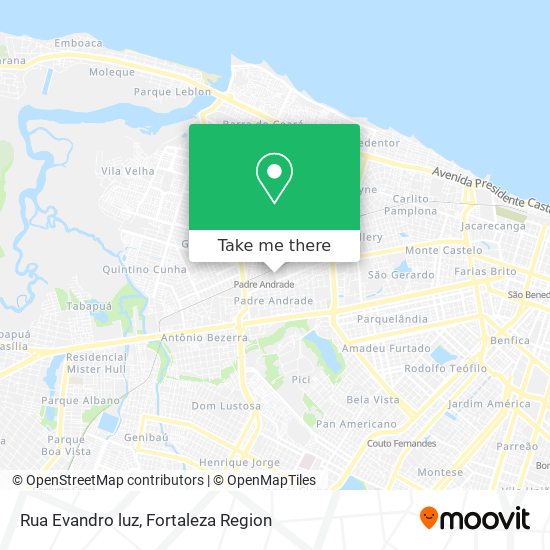 Rua Evandro luz map