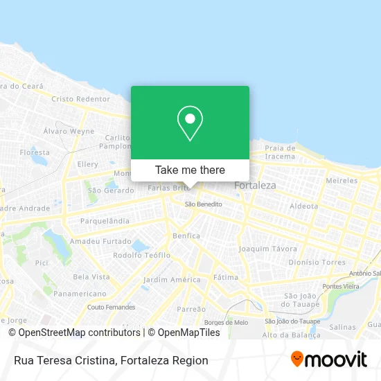 Rua Teresa Cristina map