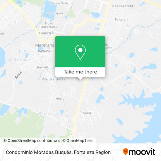 Mapa Condomínio Moradas Buquês