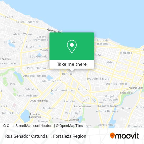 Mapa Rua Senador Catunda 1