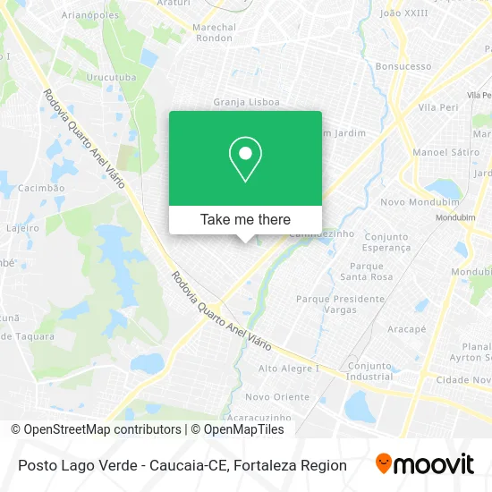 Posto Lago Verde - Caucaia-CE map