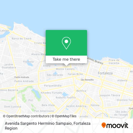 Mapa Avenida Sargento Hermínio Sampaio