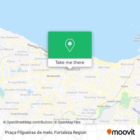 Praça Filgueiras de melo map