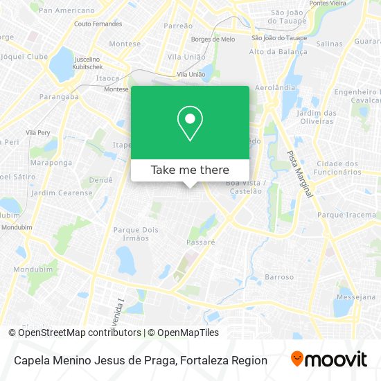 Capela Menino Jesus de Praga map