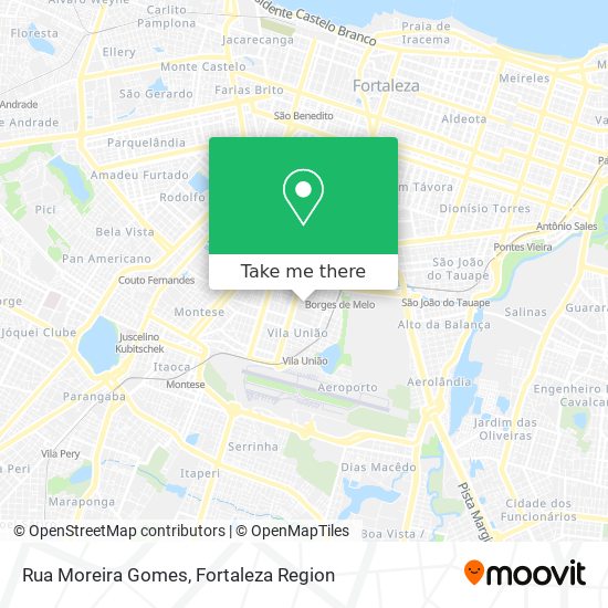 Mapa Rua Moreira Gomes