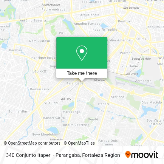 340 Conjunto Itaperi - Parangaba map