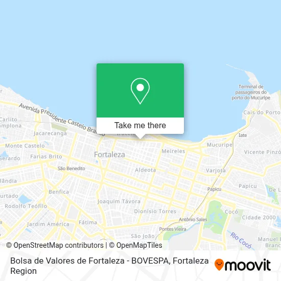 Bolsa de Valores de Fortaleza - BOVESPA map