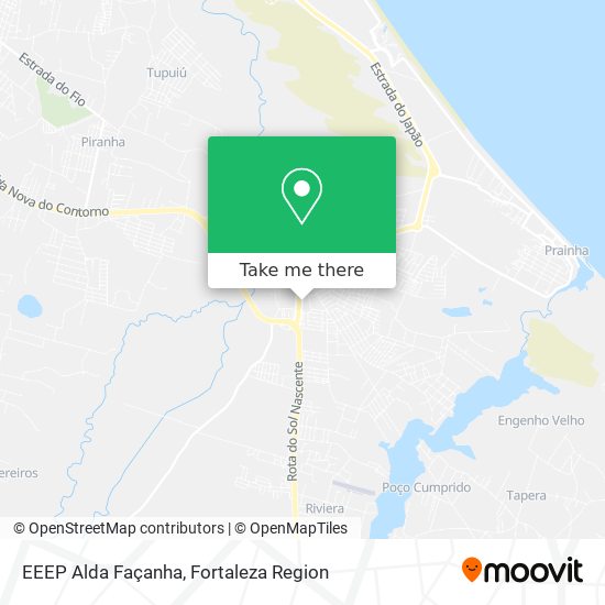 EEEP Alda Façanha map